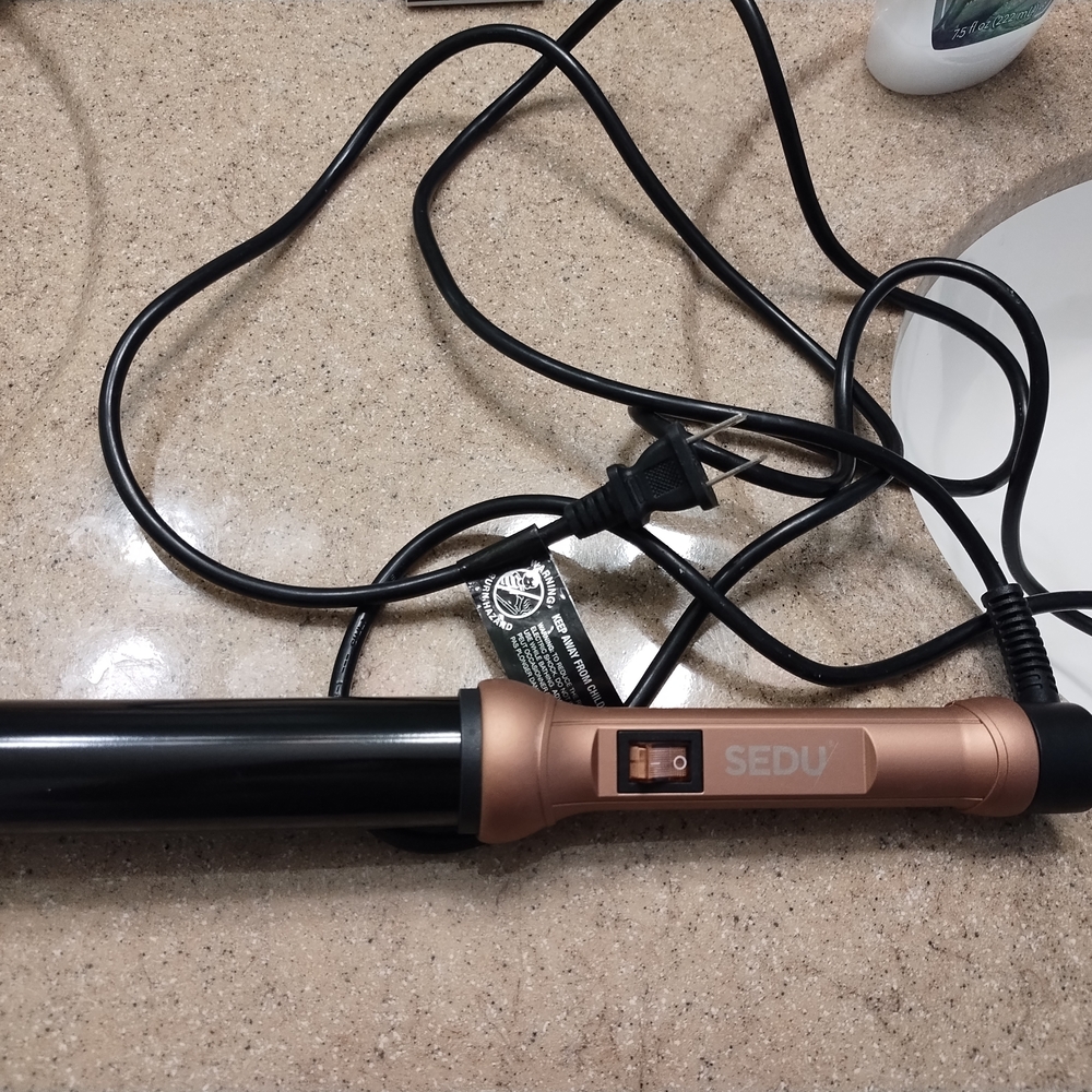 SEDU Black and Bronze Hair Curling Wand